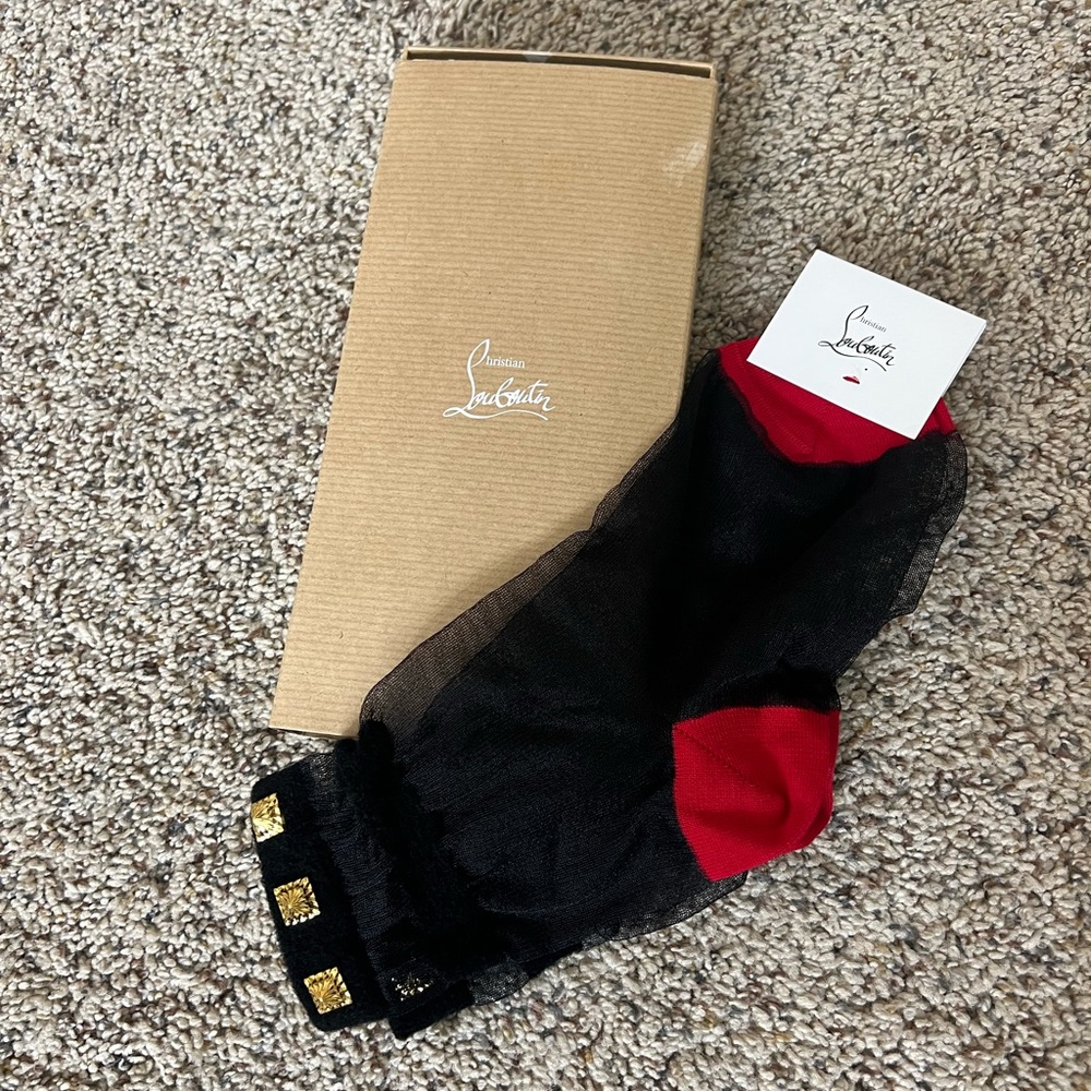 New never used Christian louboutin socks!!